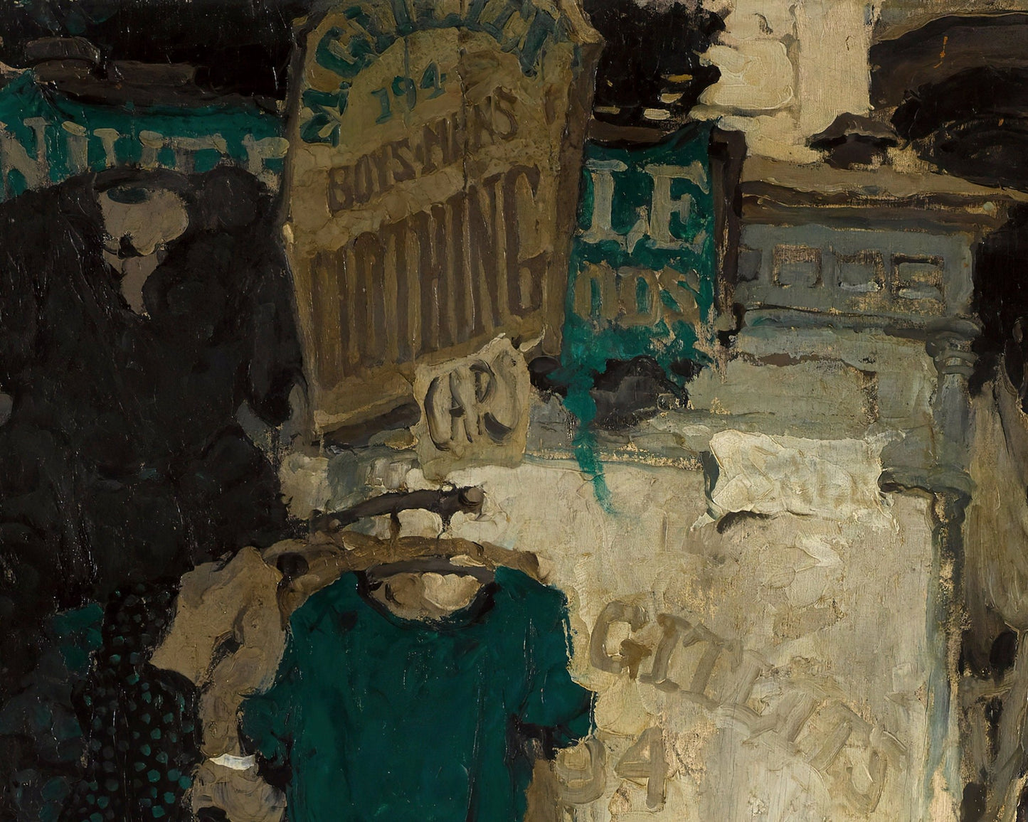Walt Louderback "Third Avenue, Lower East Side" (c.1922) - Mabon Gallery