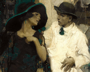 Walt Louderback "Third Avenue, Lower East Side" (c.1922) - Mabon Gallery