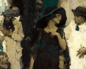 Walt Louderback "Third Avenue, Lower East Side" (c.1922) - Mabon Gallery