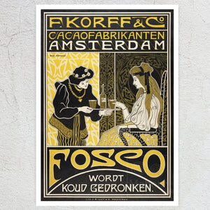 Willem Pothast "F. Korff & Co. Cocoa" (c.1898) - Mabon Gallery