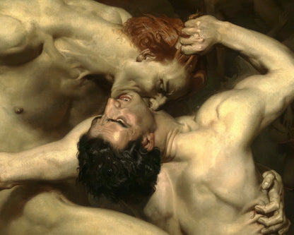 William - Adolphe Bouguereau "Dante and Virgil in Hell" (c.1850) - Mabon Gallery