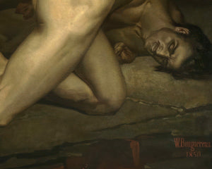 William - Adolphe Bouguereau "Dante and Virgil in Hell" (c.1850) - Mabon Gallery