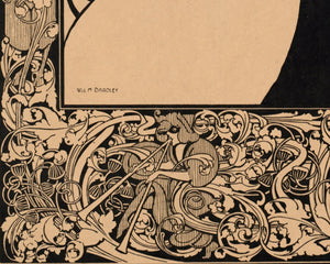 William Bradley "Two Masked Women" (c.1900) - Mabon Gallery