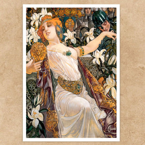 William de Leftwich Dodge "Guinevere and Lancelot" (c.1910) - Mabon Gallery