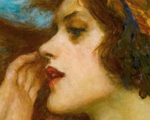 William Henry Margetson "A Water Sprite" (c.1900) - Mabon Gallery