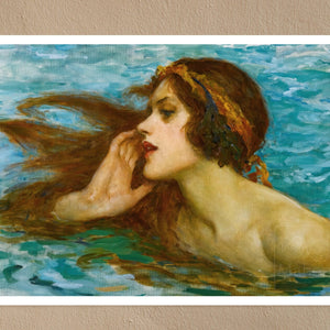 William Henry Margetson "A Water Sprite" (c.1900) - Mabon Gallery