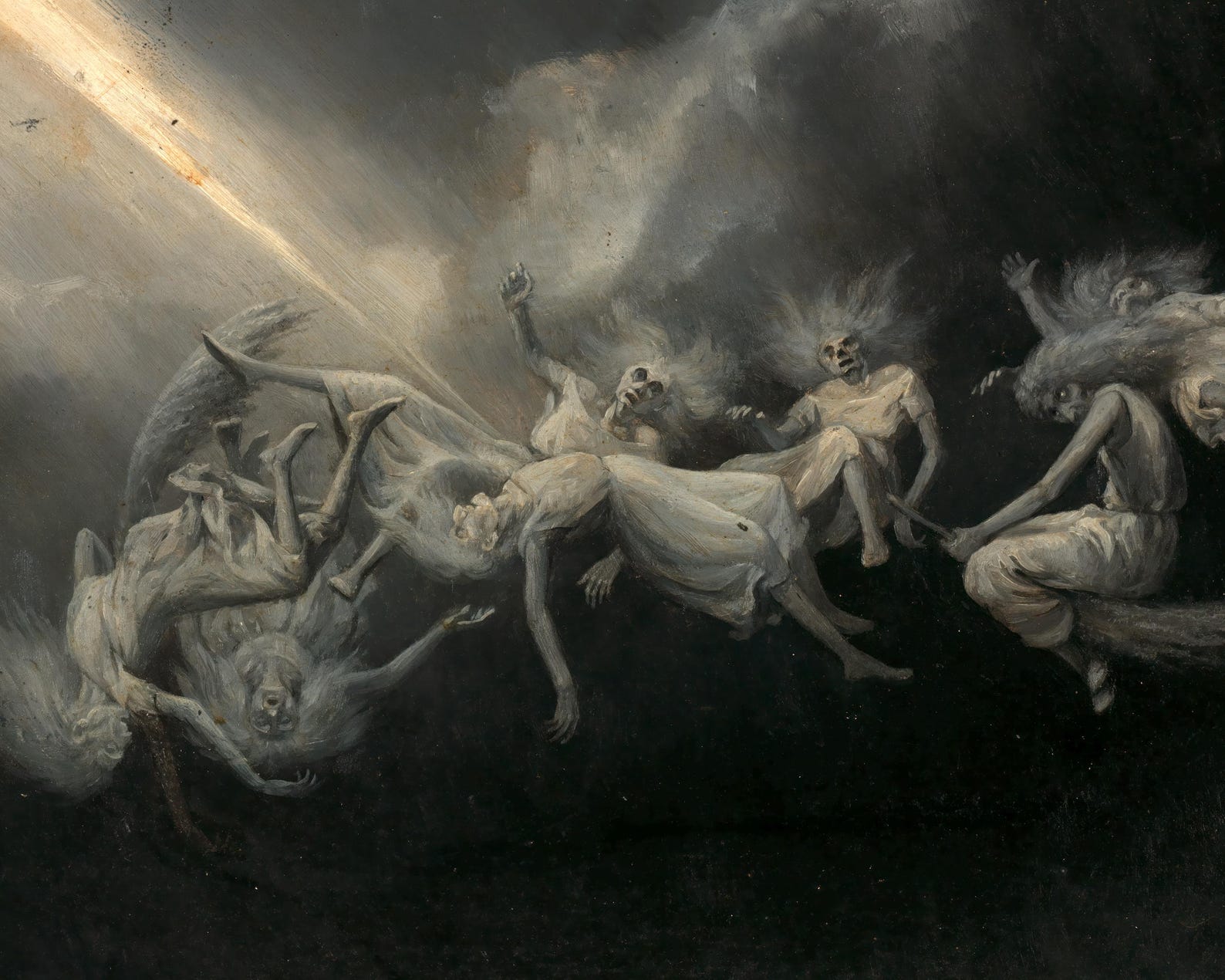 William Holbrook Beard "Lightning Struck a Flock of Witches" (c.1870) - Mabon Gallery