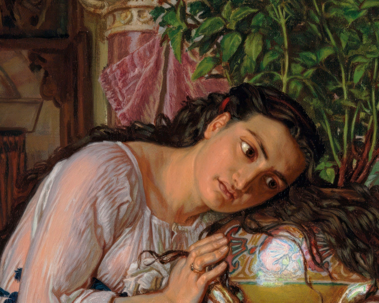 William Holman Hunt "Isabella and the Pot of Basil" (1867) - Mabon Gallery