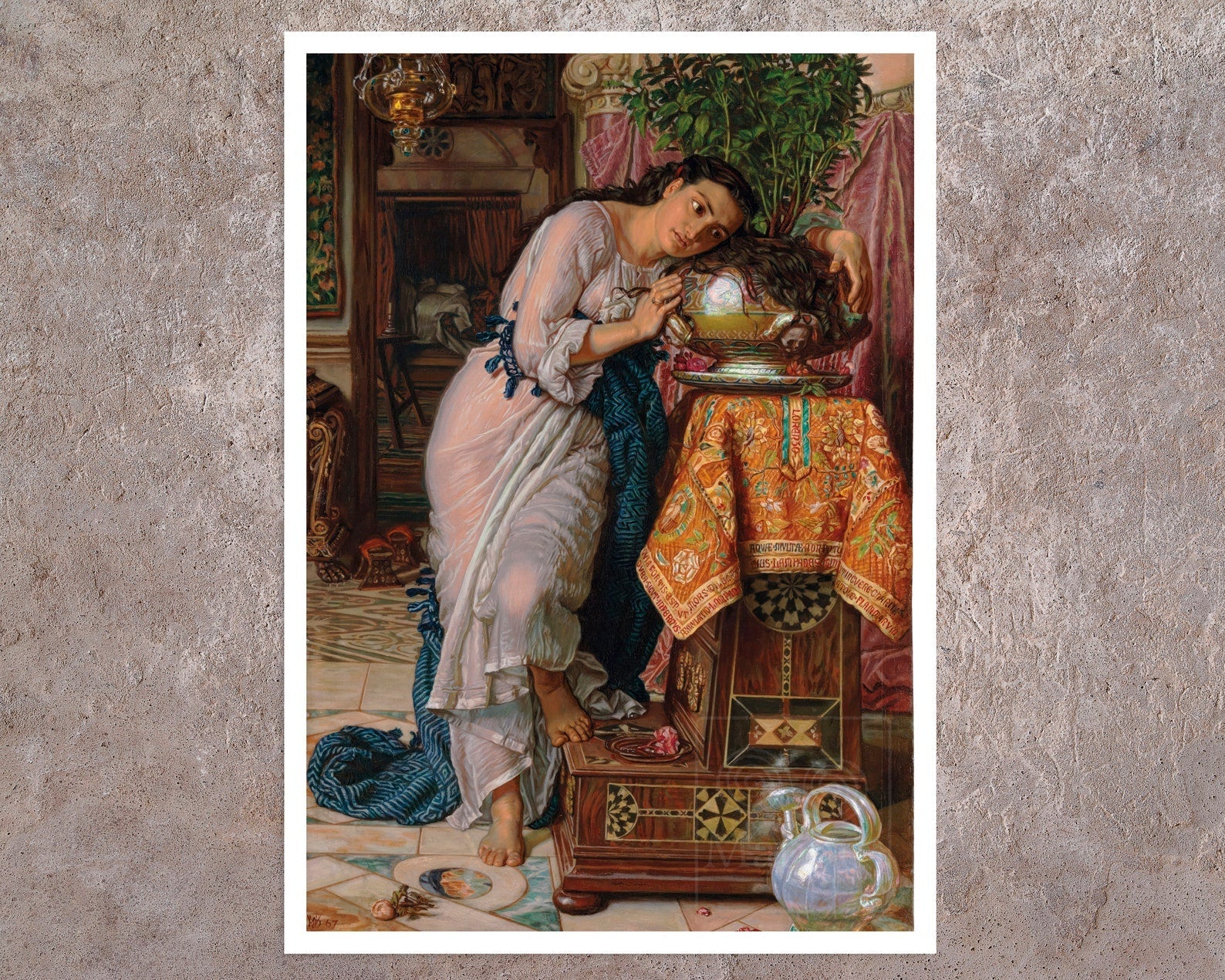 William Holman Hunt "Isabella and the Pot of Basil" (1867) - Mabon Gallery