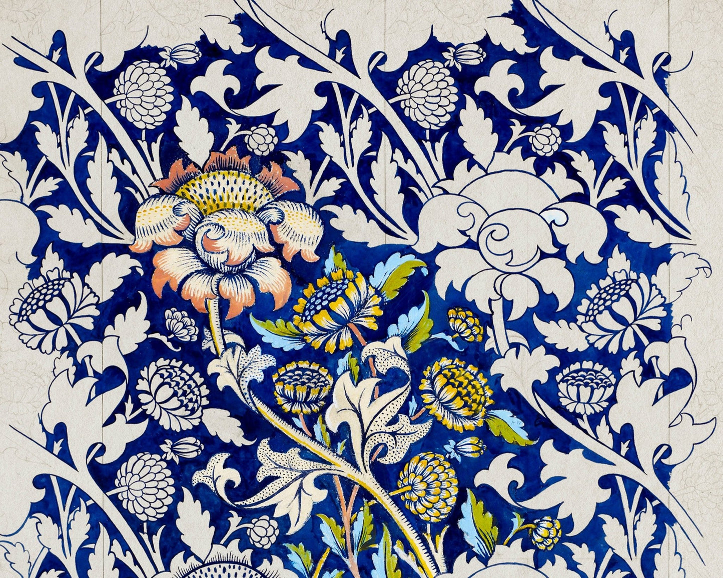 William Morris "Wey Fabric Design" (c.1882) - Mabon Gallery