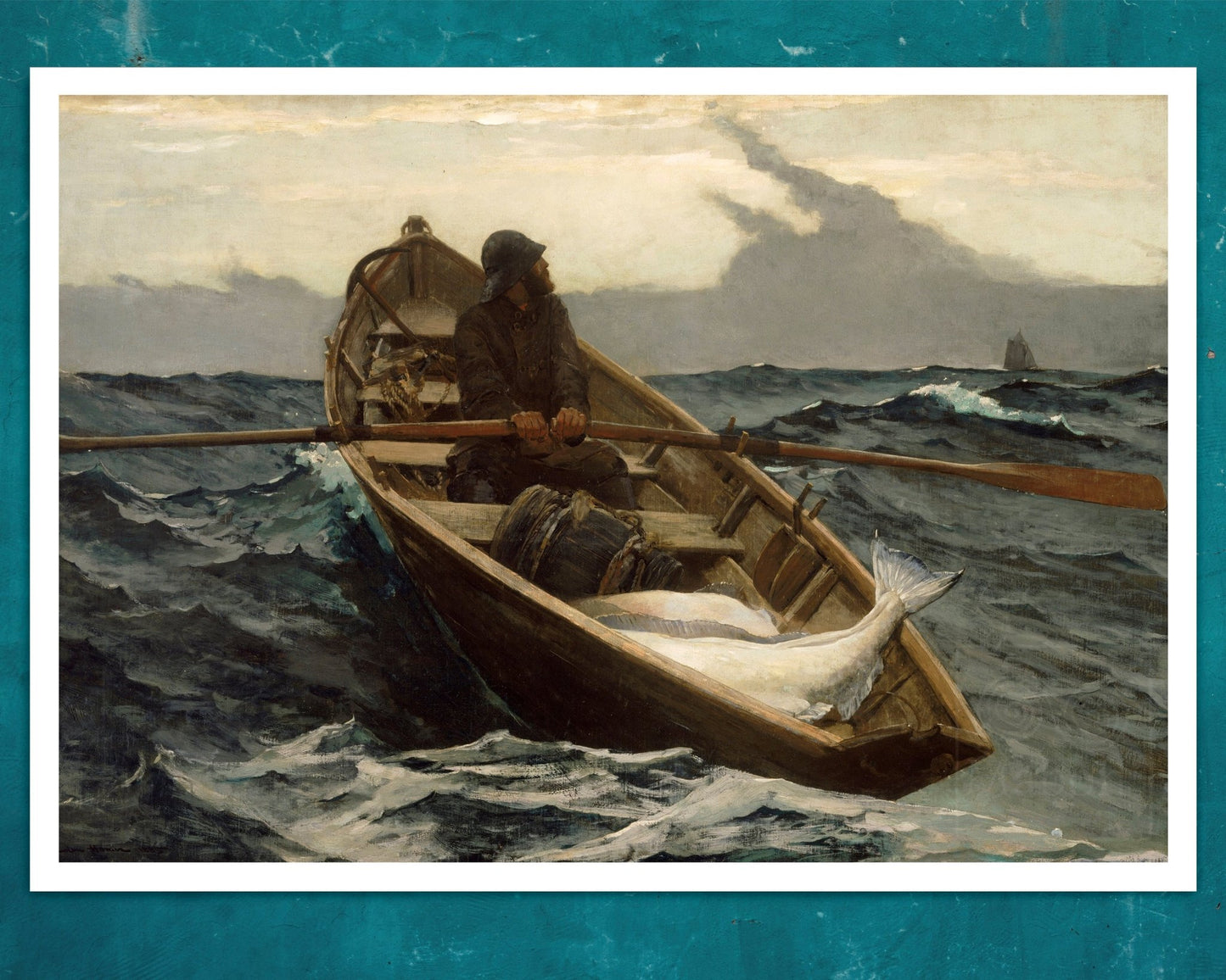 Winslow Homer "Fog Warning - Halibut Fishing" (c.1885) - Mabon Gallery