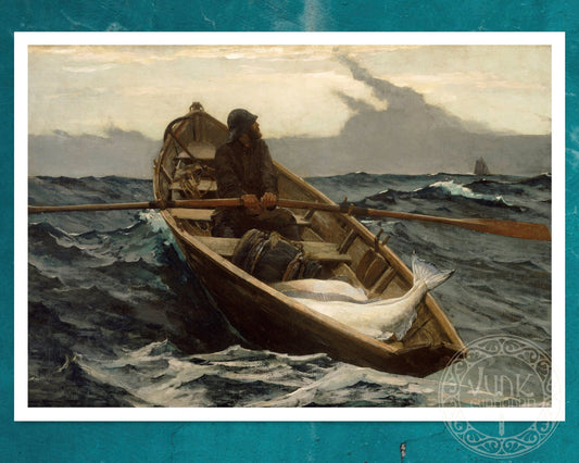 Winslow Homer "Fog Warning - Halibut Fishing" (c.1885) - Mabon Gallery