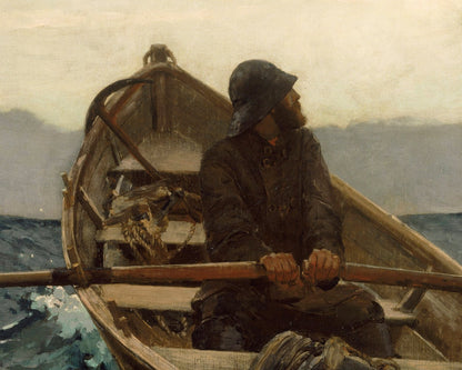 Winslow Homer "Fog Warning - Halibut Fishing" (c.1885) - Mabon Gallery