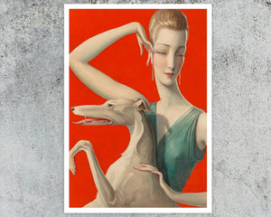 WT Benda "Elegant Woman with Afghan" (c.1925) - Mabon Gallery