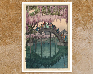 Yoshida Hiroshi "Kameido Bridge, Tokyo" (c.1927) - Mabon Gallery