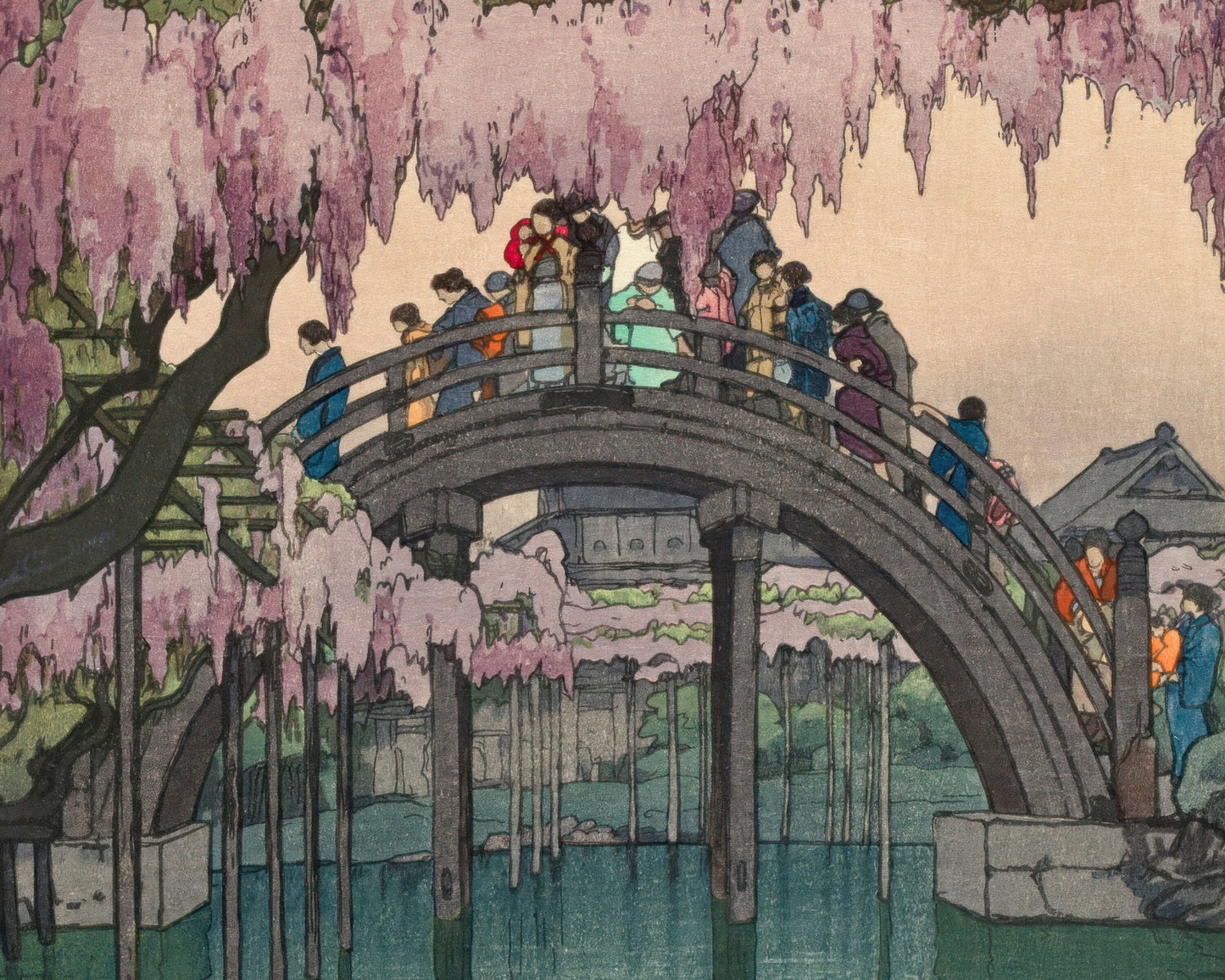 Yoshida Hiroshi "Kameido Bridge, Tokyo" (c.1927) - Mabon Gallery